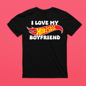 Koszulka na prezent dzień chłopaka - Hotistic Boyfriend - S - Czarny