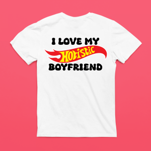 Koszulka na prezent dzień chłopaka - Hotistic Boyfriend - XL - Biały