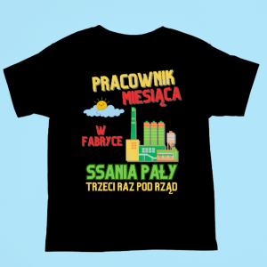 Bekowa koszulka na prezent - Pracownik miesiąca XXL Czarny