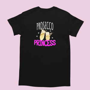 Koszulka do chlania bekowa - Prosecco princess XXL Czarny