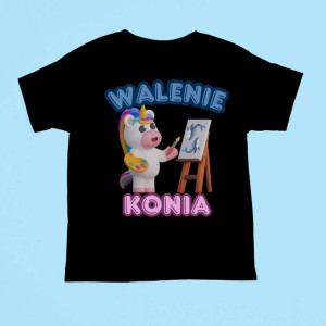 Bekowa koszulka na prezent - walenie konia 3XL Czarny