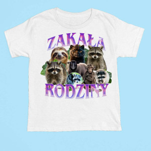 śmieszna koszulka bootleg  - Zakała Rodziny prezent XXL Biały
