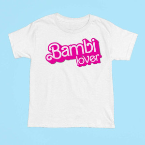 Koszulka śmieszna prezent - i Love Bambi Lover XXL Biały