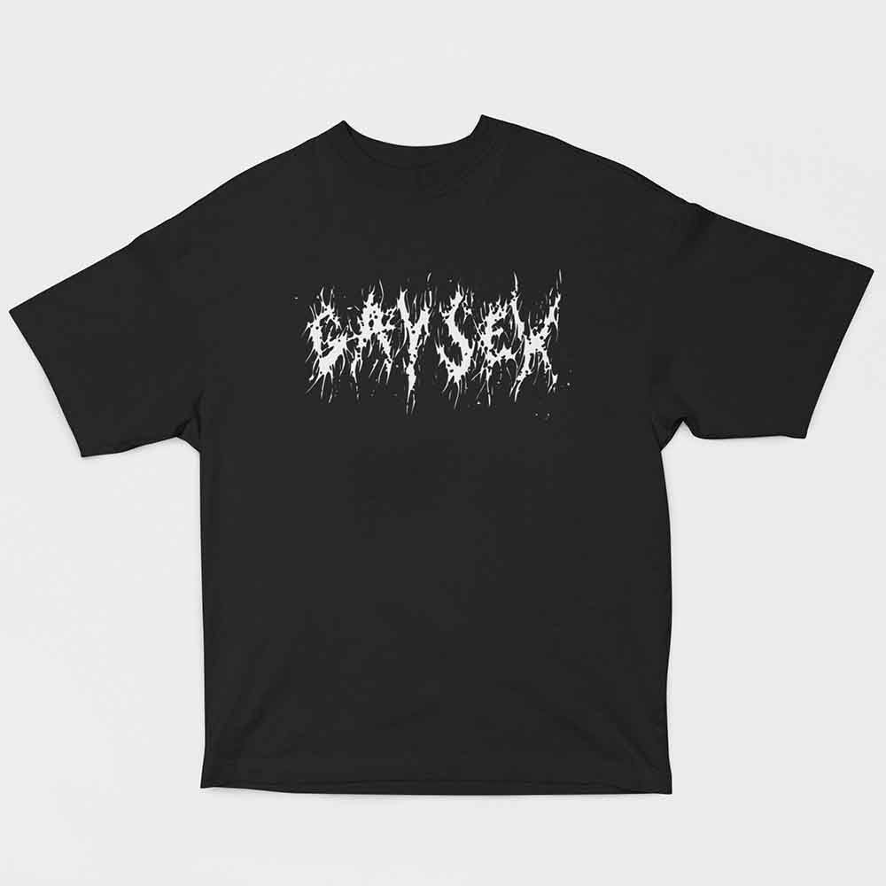 koszulka oversize metal - Gaysex Merch bekowe XXL Czarny
