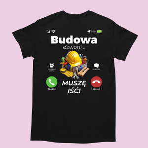 Śmieszna koszulka na urodziny - Budowa dzwoni XXL Czarny
