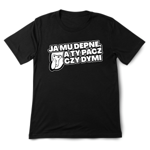 Koszulka moto - Ja mu depne a ty pacz XXL Czarny