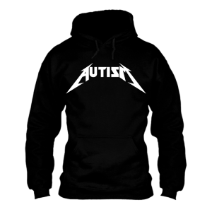 Śmieszna Bluza na prezent - Autizm Metallica XXL Czarny