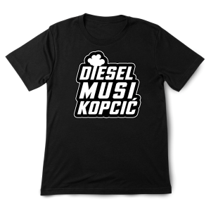 Koszulka moto - Diesel musi kopcic XXL Czarny