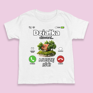 Śmieszna koszulka na urodziny - Działka dzwoni XXL Biały
