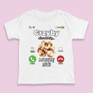 Śmieszna koszulka na urodziny - Grzyby dzwonią XXL Biały