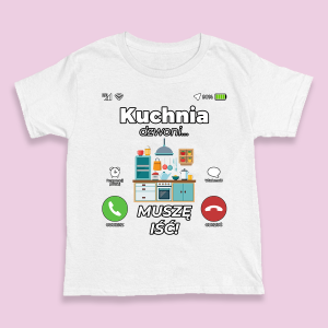 Śmieszna koszulka na urodziny - Kuchnia dzwoni XXL Biały