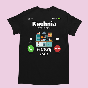 Śmieszna koszulka na urodziny - Kuchnia dzwoni XXL Czarny