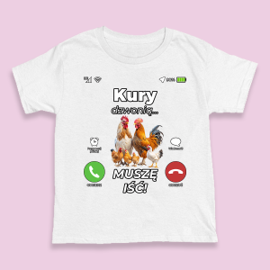 Śmieszna koszulka na urodziny - Kury dzwonią XXL Biały
