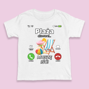 Śmieszna koszulka na urodziny - Plaża dzwoni XXL Biały