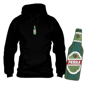 Bluza imprezowa perła chmielowa haft XXL Czarny