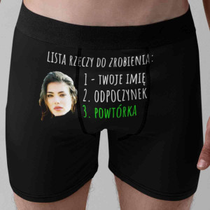 Personalizowane bokserki - Lista do zrobienia XL