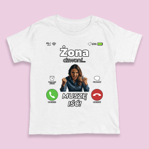 Śmieszna koszulka na urodziny - Żona dzwoni XXL Biały