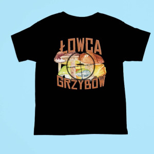 Koszulka śmieszna łowca grzybów XXL Czarny