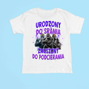 Stworzony do srania bekowa koszulka cringe XXL Biały