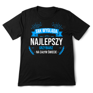 Śmieszna koszulka na urodziny - Najlepszy Grzybiarz XXL Czarny