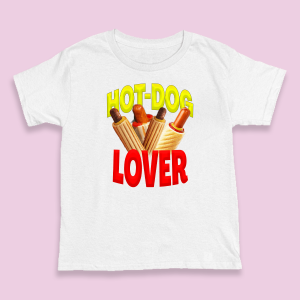 Śmieszna koszulka - Hot-Dog Lover XXL Biały