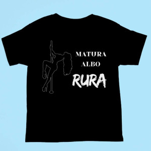 Koszulka na prezent - Matura albo rura XXL Czarny