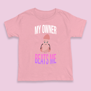 Śmieszna koszulka - My Owner XXL Różowy