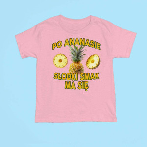 Cringeowa koszulka - Po ananasie smak XXL Różowy