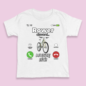Śmieszna koszulka na urodziny - Rower dzwoni XXL Biały