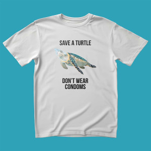Śmieszna koszulka na prezent - Save a turtle XXL Biały