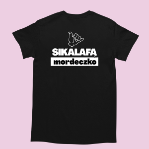 Śmieszna koszulka - Sikalafą Mordeczko XXL Czarny
