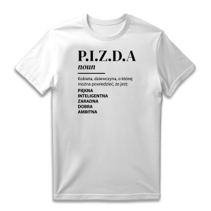 Koszulka bekowa - P I Z D A XXL Biały