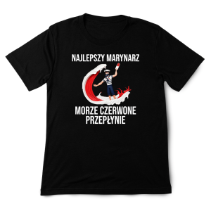 Śmieszna koszulka - Prawdziwy marynarz czerwone morze XXL Czarny