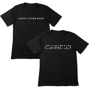 Koszulka z ukrytym tekstem Jebac stare baby XXL Czarny
