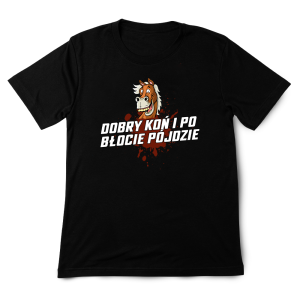 Bekowa koszulka - dobry koń i po błocie XXL Czarny