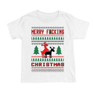 Koszulka świąteczna merry christmas renifery XXL Czarny