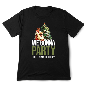 Koszulka na święta - party moje urodziny - M - Czarny