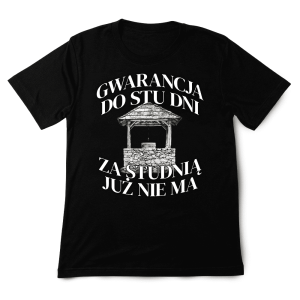 Bekowa Koszulka - gwarancja do stu dni XXL Czarny