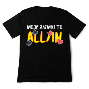 Śmieszna Koszulka - Moje zaimki to ALL IN XXL Czarny