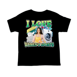 Koszulka vintage bekowa bootleg - I Love Women's sports XXL Czarny