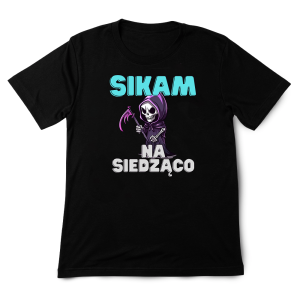 Bekowa Koszulka - Sikam na siedząco XXL Czarny