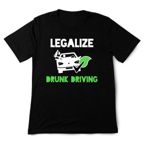 Bekowa koszulka samochodowa - Legalise Drunk driving XXL Czarny