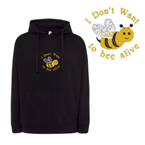 Bekowa śmieszna bluza - I dont want to bee XXL Czarny