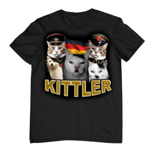 Koszulka vintage - Kittler Bekowa Śmieszna XXL Czarny