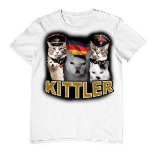 Koszulka vintage - Kittler Bekowa Śmieszna XXL Biały