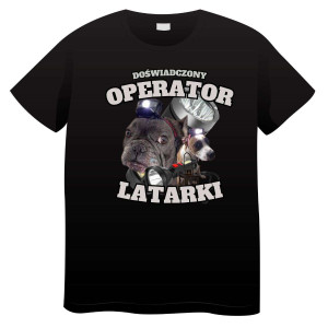 Śmieszna koszulka - Operator latarki XXL Czarny