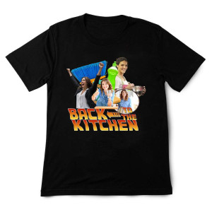 Back to the kitchen - Śmieszna koszulka XXL Czarny