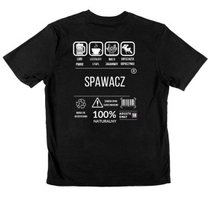 Śmieszna koszulka dla spawacza - spawacz opis XXL Czarny