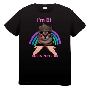 Koszulki brainrot bekowe memy - Yes I'm BI XL Czarny