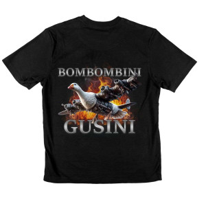 Koszulka śmieszna brainrot - BomBombini Gusini XXL Czarny